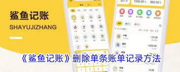 鲨鱼记账账单记录怎么删除