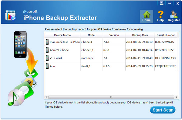 iPubsoft iPhone Backup Extractor（ios数据恢复）