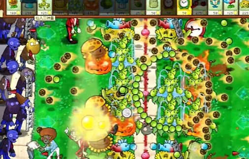 PVZ杂交版益智模式继续夹击图文通关流程