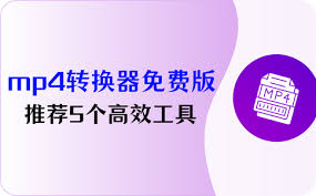 免费视频转换器如何将视频转换为MP4格式