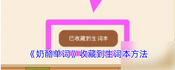 奶酪单词如何添加生词