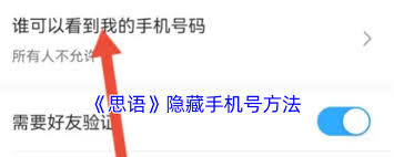 思语聊天如何给对方看号码信息