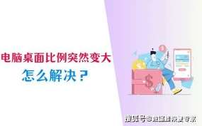 电脑桌面比例突然变大如何调整