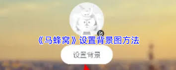 马蜂窝旅游APP如何更改背景图