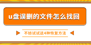 怎样恢复删除的u盘文件