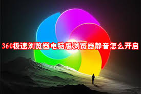 360极速浏览器如何开启静音功能