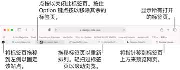 Safari浏览器怎样切换标签栏位置