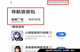 如何用自己声音在高德地图当导航