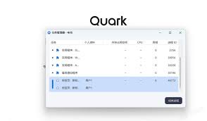 夸克浏览器任务管理器在哪打开