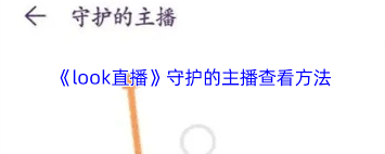 如何查看look直播守护的人