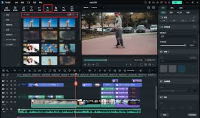 如何用万兴喵影制作线性虚化效果