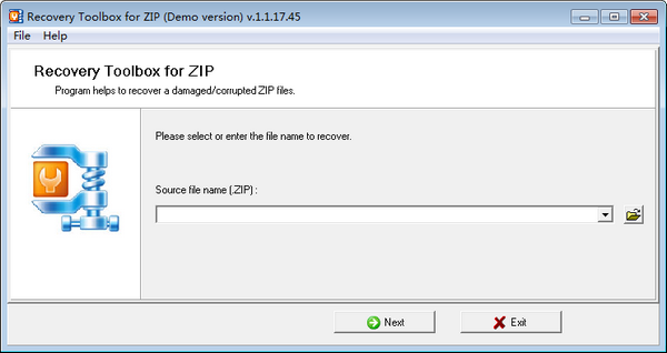 Recovery Toolbox for ZIP压缩包文件修复工具 V1.1.17.45 绿色版