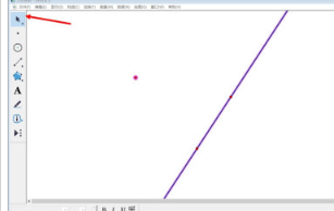 几何画板怎么制作点到直线的垂线