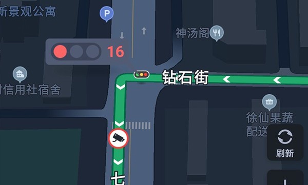 百度地图红绿灯倒计时在哪打开