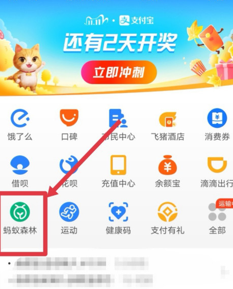 支付宝怎么关掉蚂蚁森林的庄园入口