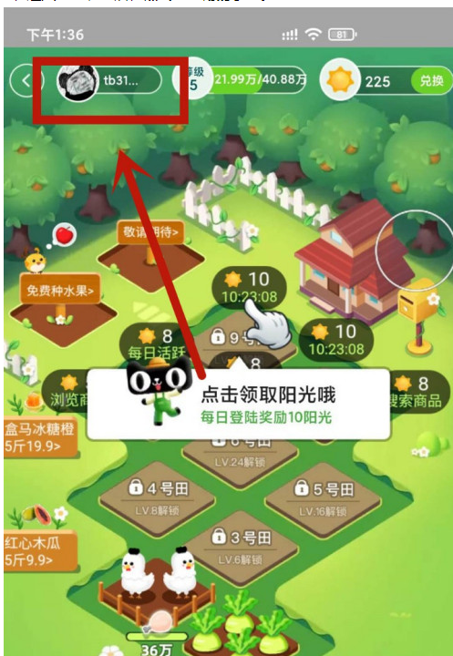 淘宝农场名字怎么修改