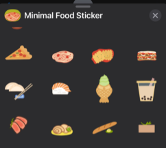 MinimalFoodStickers