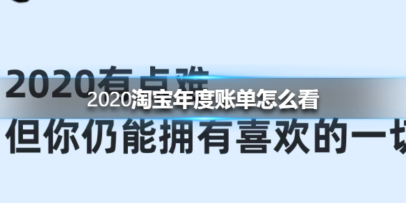 淘宝如何查看2020年度账单