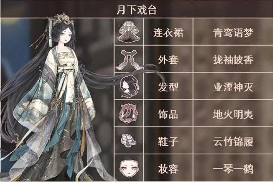 奇迹暖暖月下戏台主题怎么搭配