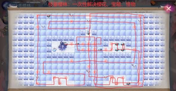 阴阳师枝垂樱林路线是什么
