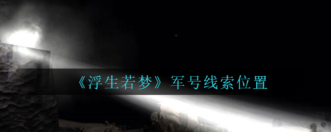 孙美琪疑案浮生若梦军号线索怎么得