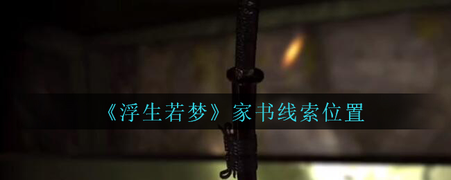 孙美琪疑案浮生若梦家书线索位置怎么找