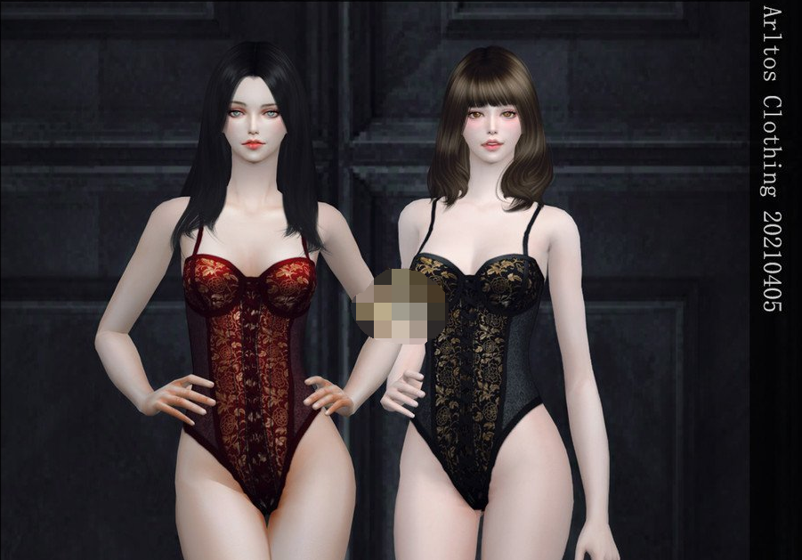 模拟人生4女性的吊带蕾丝内衣MOD