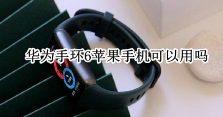 华为手环6支持苹果手机使用吗