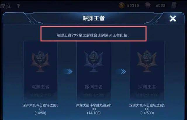 王者荣耀深渊王者是什么