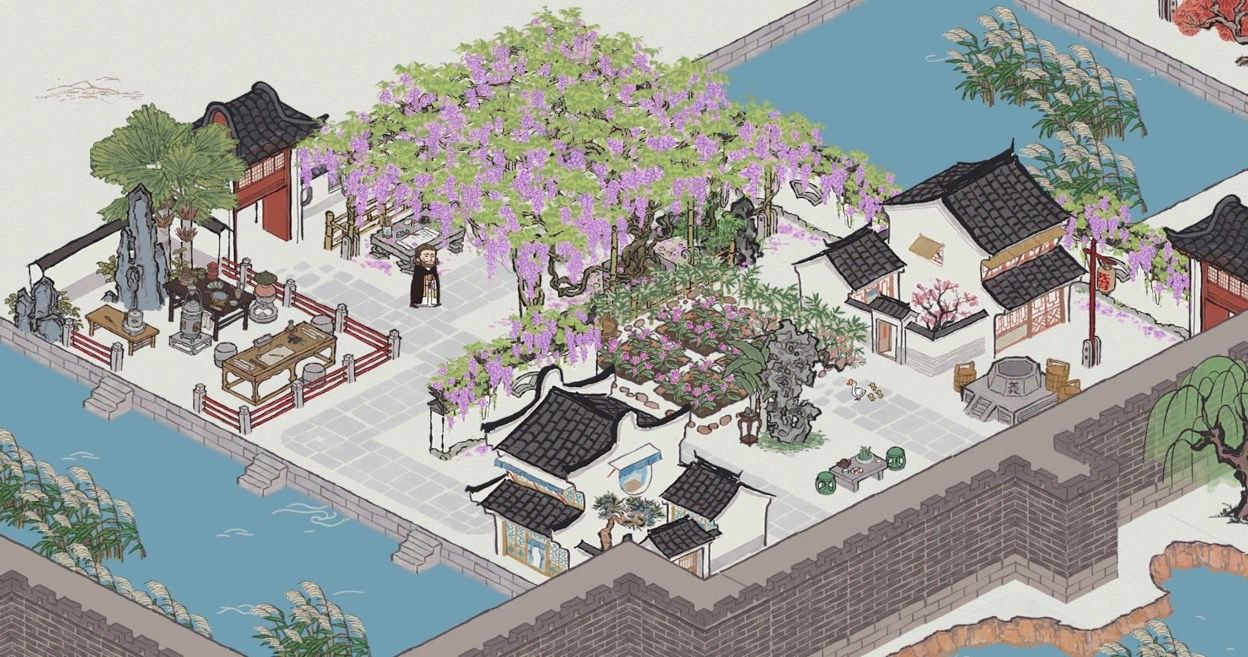 江南百景图紫藤怎么摆放
