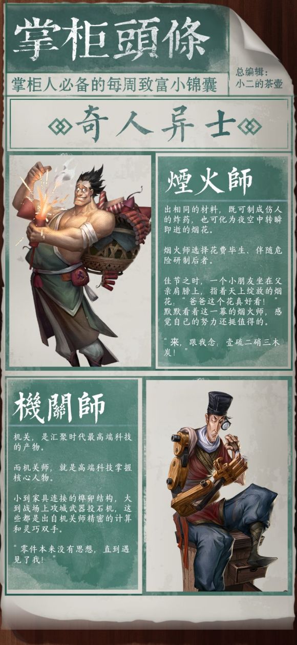 叫我大掌柜门客知己有哪些