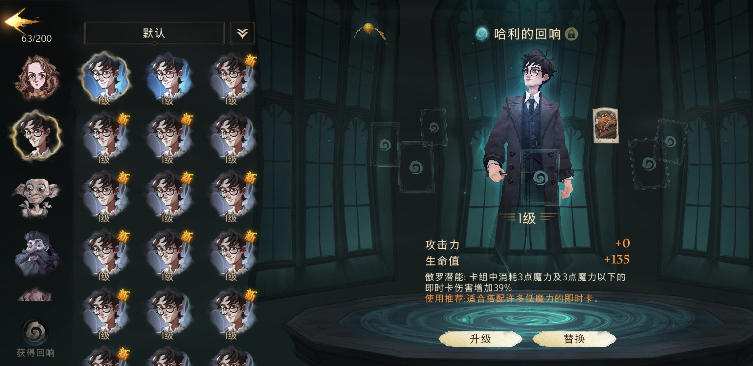 哈利波特魔法觉醒哈利回响怎么搭配
