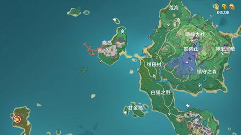 原神稻妻地图boss及周常本一览
