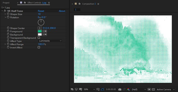 Ve Halftone 半调效果ae插件 下载 Ve Halftone免费版v1 0下载 非凡软件站