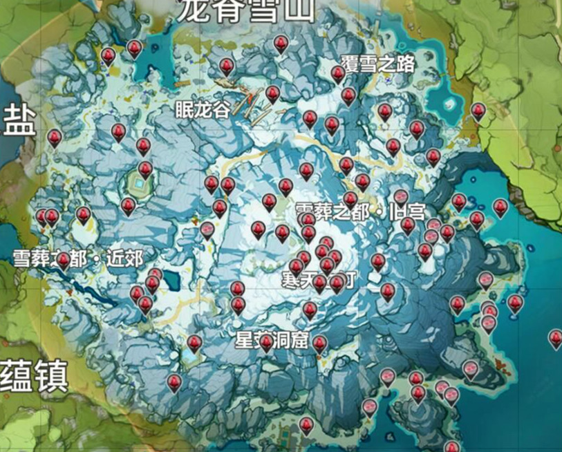 原神绯红玉髓位置分布图：85个绯红玉髓隐藏位置汇总[多图]图片2