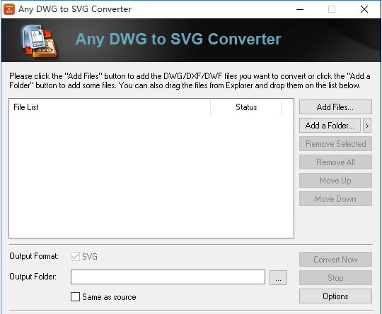 Any DWG to SVG Converter(DWG转SVG工具)下载-Any DWG to SVG 