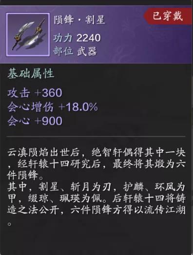 天涯明月刀手游毕业伙伴装备一览